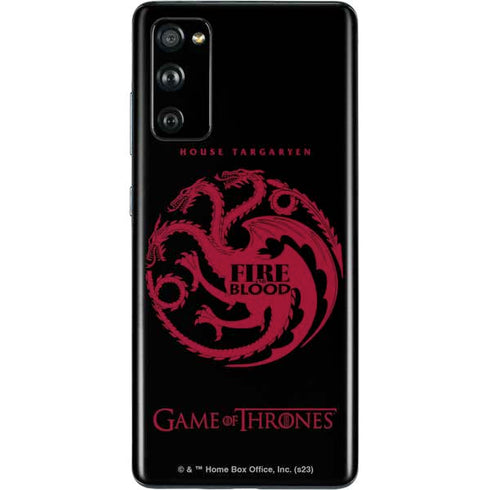 Game of Thrones: House Targaryen Galaxy S20 Fan Edition Skin